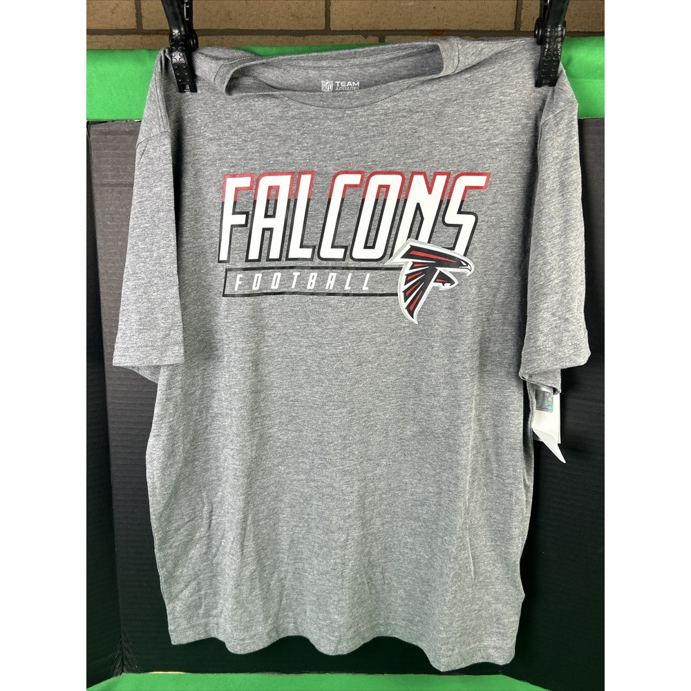 Team Apparel NFL Atlanta Falcons Men's Short Sleeve Tee Size M Grey